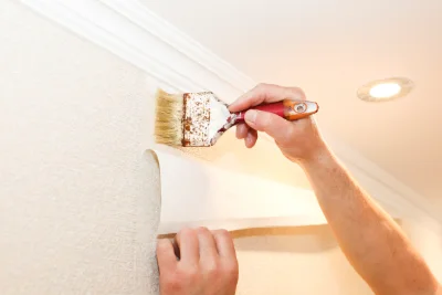 Pose de papier peint à Lugo-di-Nazza — revêtements muraux et toiles de verre